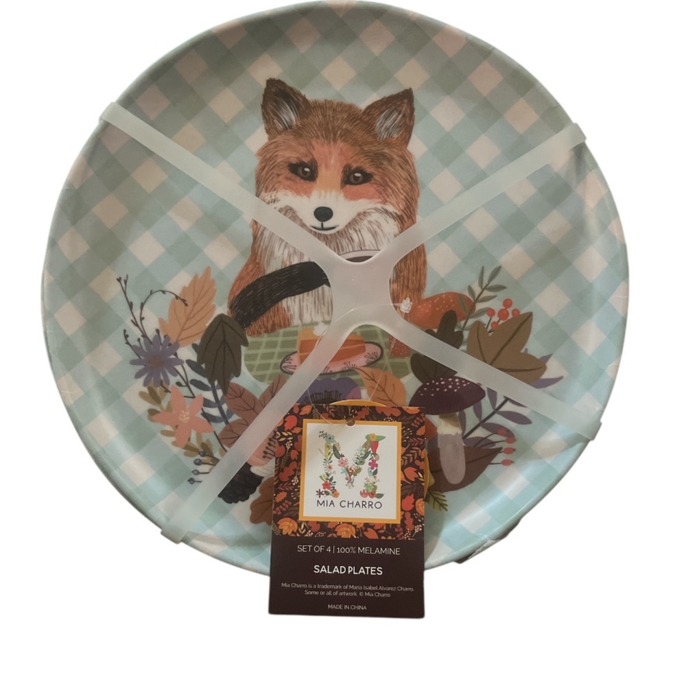 Mia Charro Animal Salad Plates Set